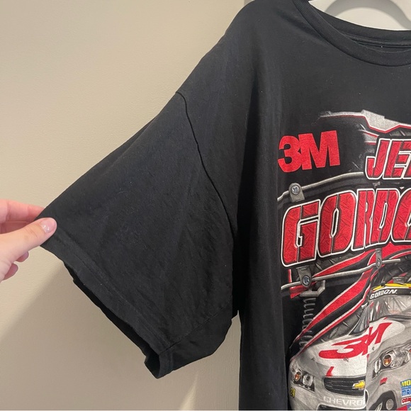 Vintage NASCAR Jeff Gordon 3M #24 Black Graphic T-Shirt Unisex Size 3XL - Picture 2 of 5